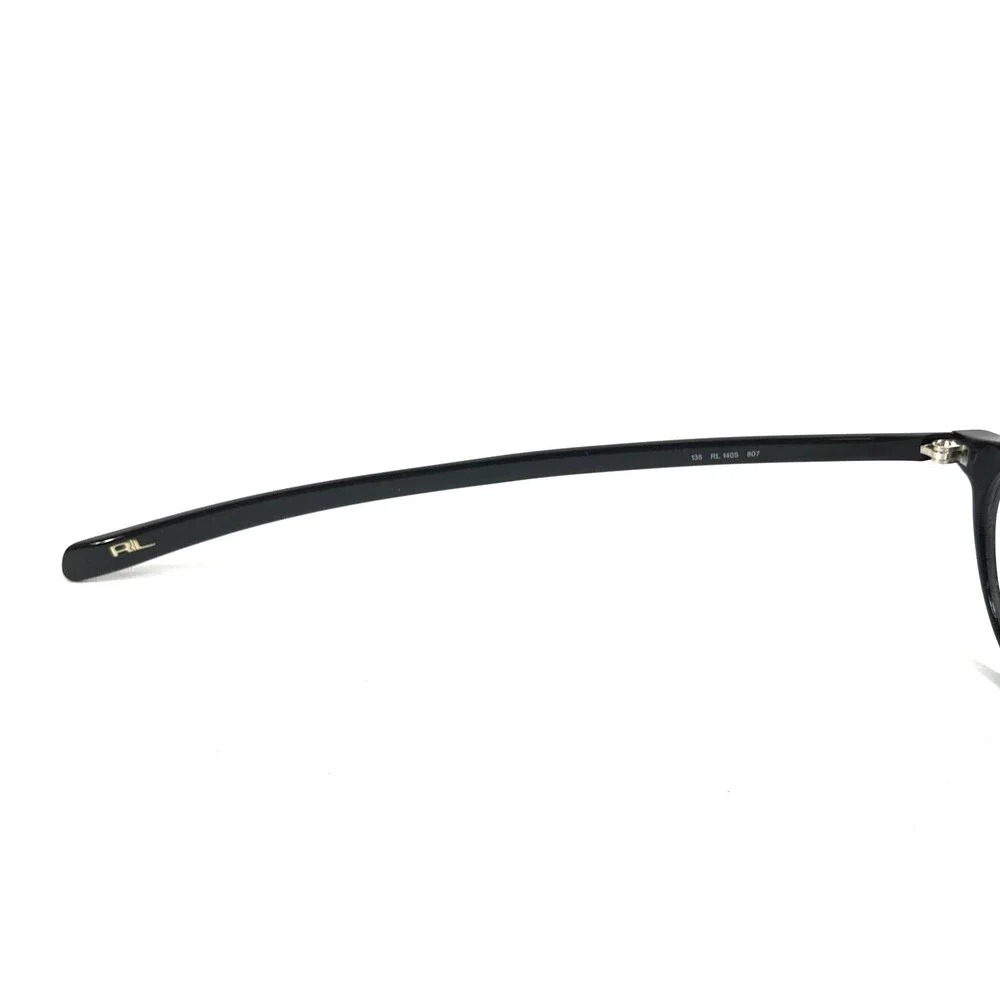 Vintage Ralph Lauren Eyeglasses Frames RL1405 807 Shiny Black Round 48-15-135